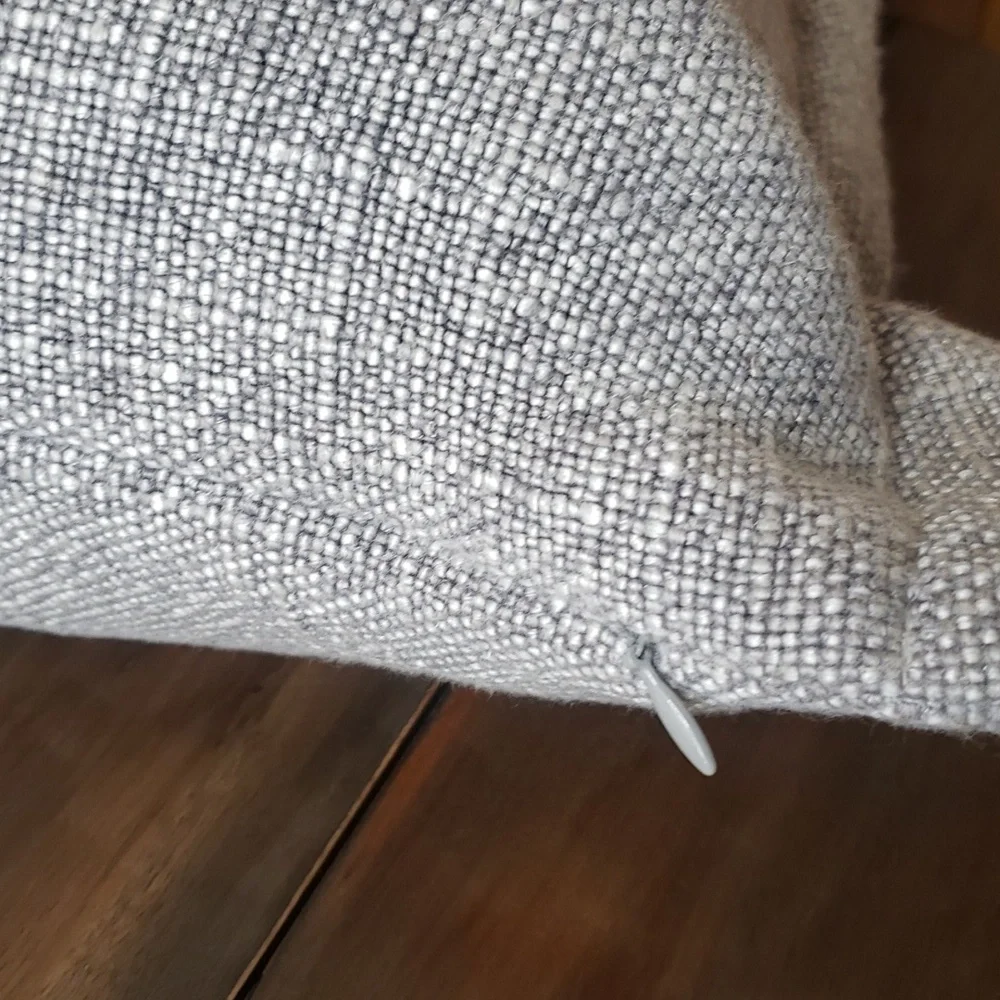 Pottery Barn Fold Over Linen Blend Textured Accent Throw Pillow Cover
